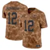 Mens Green Bay Packers 2024 Salute To Service Vapor Limited Jersey Aaron Rodgers Jersey Brown Camo