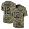 Mens Green Bay Packers 2024 Salute To Service Vapor Limited Jersey Aaron Rodgers Jersey Olive Camo