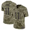 Mens Green Bay Packers 2024 Salute To Service Vapor Limited Jersey Jayden Reed Jersey Olive Camo