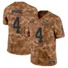 Mens Green Bay Packers 2024 Salute To Service Vapor Limited Jersey Brett Favre Jersey Brown Camo