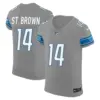Mens Detroit Lions Vapor Elite Jersey Stbrown Jersey Gray