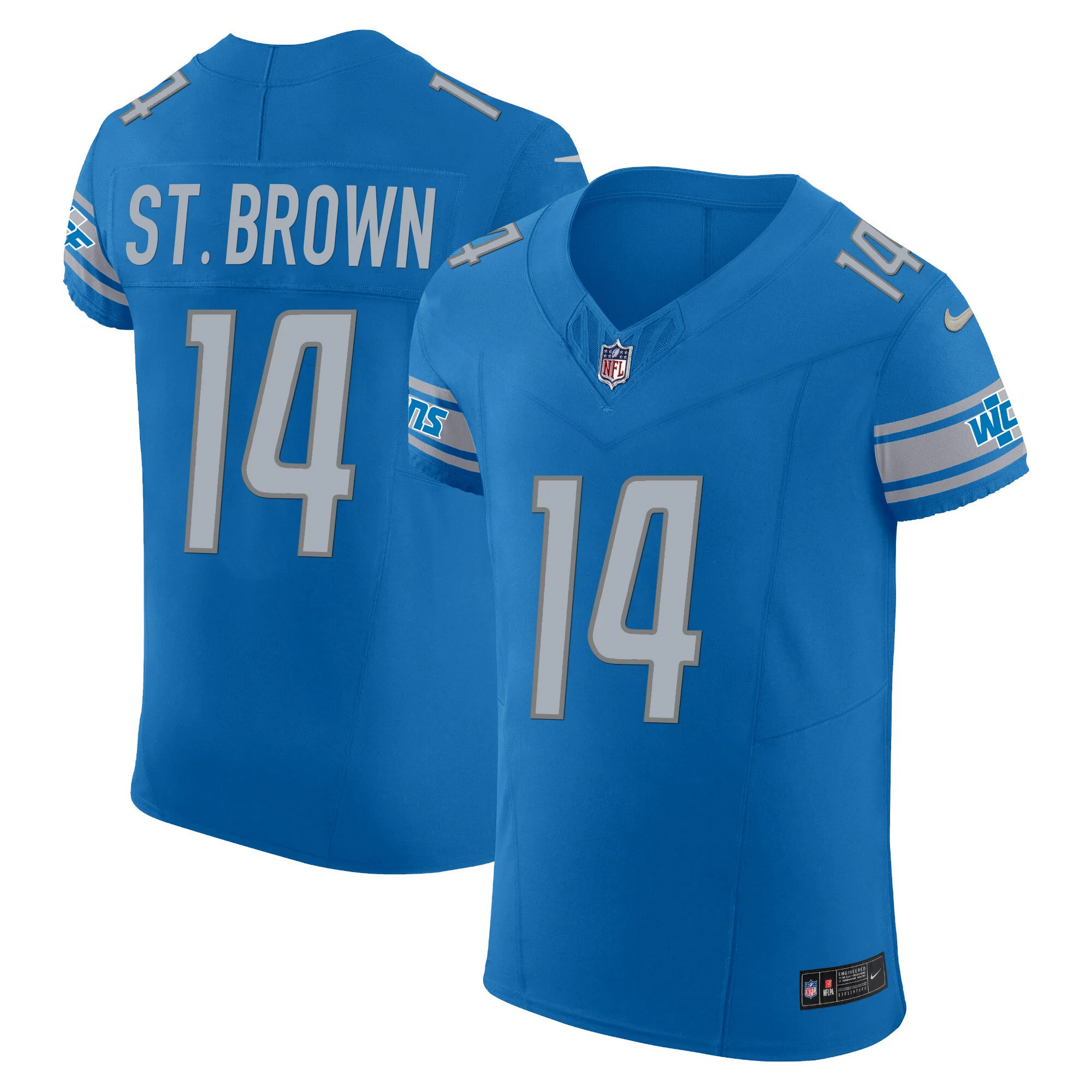 Mens Detroit Lions Vapor Elite Jersey Stbrown Jersey Blue