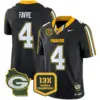 Mens Green Bay Packers 13 Time World Champions Home Patch Vapor Limited Jersey Brett Favre Jersey Black