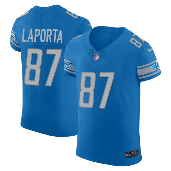 Mens Detroit Lions Vapor Elite Jersey Sam Laporta Jersey Blue