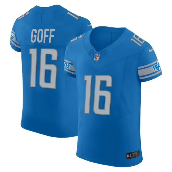 Mens Detroit Lions Vapor Elite Jersey Jared Goff Jersey Blue