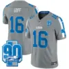 Mens Detroit Lions 90Th Year Patch Vapor Limited Jersey Jared Goff Jersey Gray