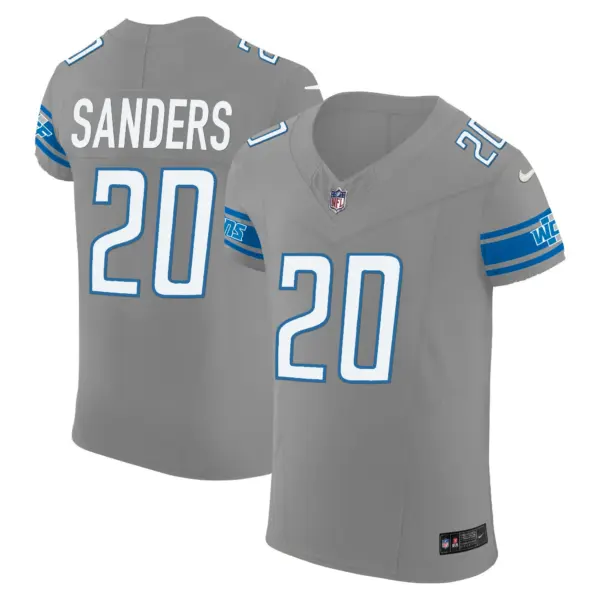 Mens Detroit Lions Vapor Elite Jersey Barry Sanders Jersey Gray