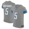 Mens Detroit Lions Vapor Elite Jersey David Montgomery Jersey Gray
