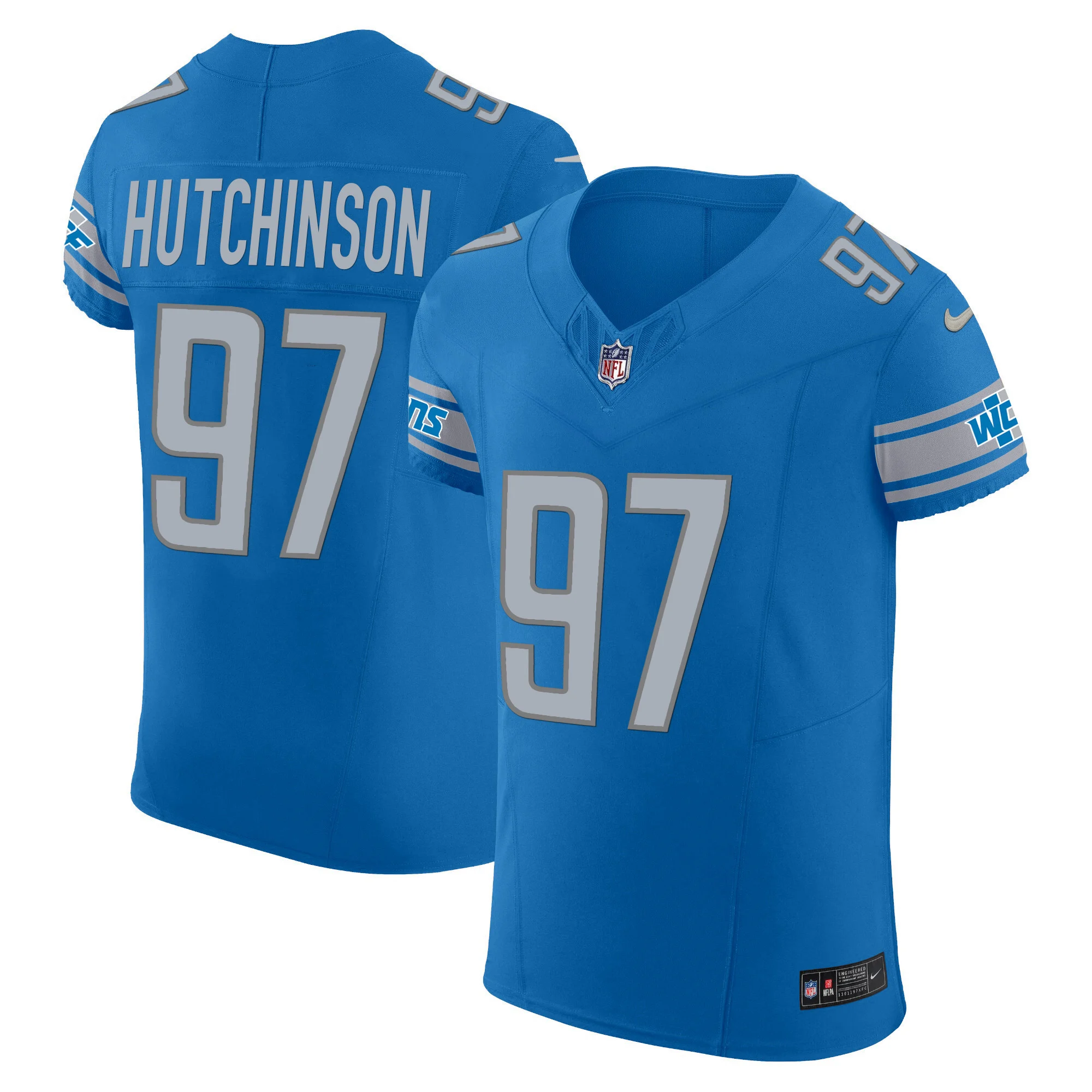 Mens Detroit Lions Vapor Elite Jersey Hutchinson Jersey Blue