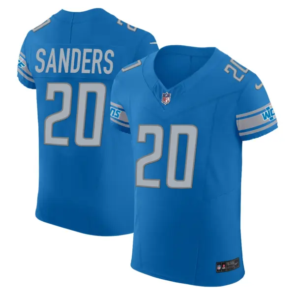 Mens Detroit Lions Vapor Elite Jersey Barry Sanders Jersey Blue