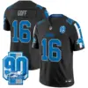 Mens Detroit Lions 90Th Year Patch Vapor Limited Jersey Jared Goff Jersey Black