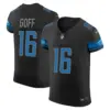 Mens Detroit Lions Vapor Elite Jersey Jared Goff Jersey Black