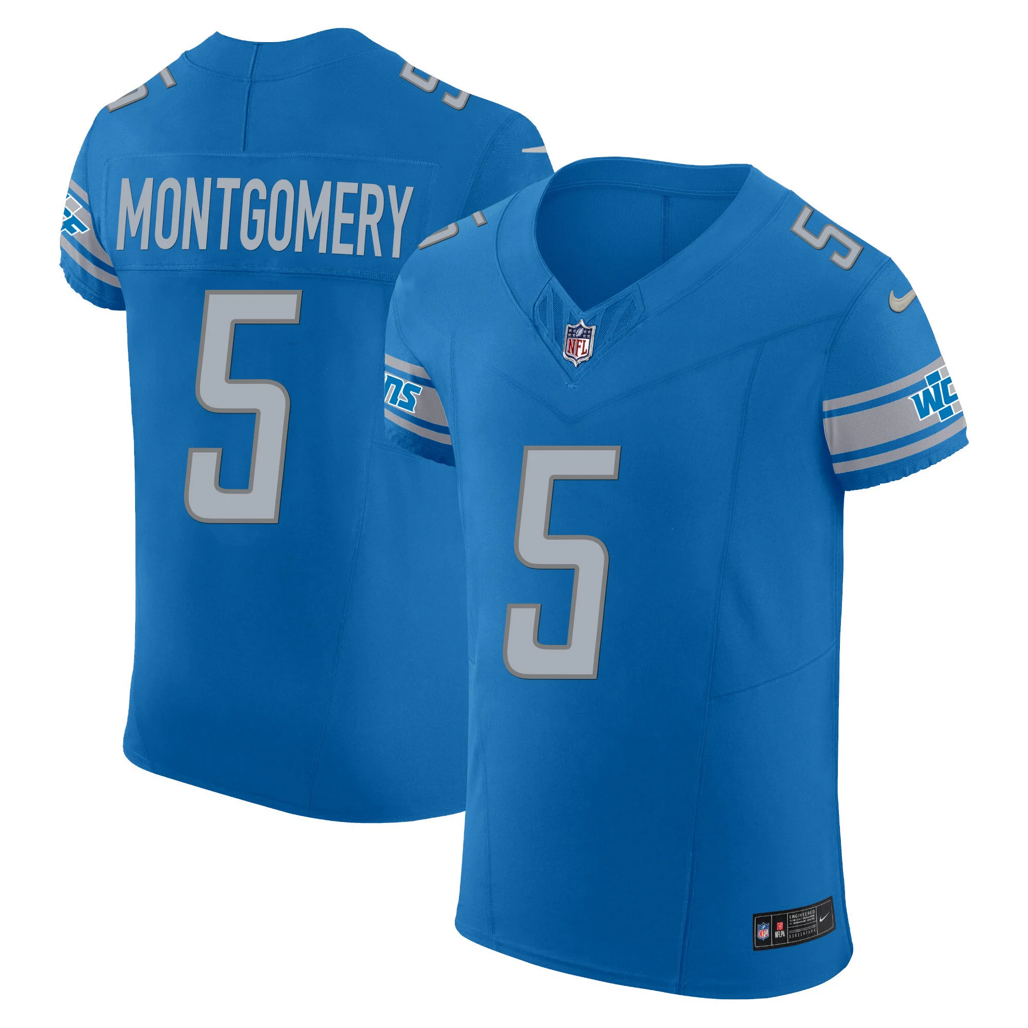 Mens Detroit Lions Vapor Elite Jersey David Montgomery Jersey Blue