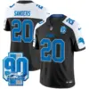 Mens Detroit Lions 90Th Year Patch Vapor Limited Jersey Barry Sanders Jersey Black Alternate