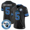 Mens Detroit Lions 2024 Vapor Limited Jersey Est 1934 Patch David Montgomery Jersey Black