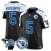 Mens Detroit Lions 2024 Vapor Limited Jersey Est 1934 Patch David Montgomery Jersey Blue Alternate
