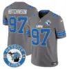 Mens Detroit Lions 2024 Vapor Limited Jersey Est 1934 Patch Hutchinson Jersey Gray