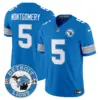 Mens Detroit Lions 2024 Vapor Limited Jersey Est 1934 Patch David Montgomery Jersey Blue