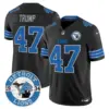 Mens Detroit Lions 2024 Vapor Limited Jersey Est 1934 Patch Donald Trump Jersey Black