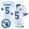 Mens Detroit Lions 2024 Vapor Limited Jersey Est 1934 Patch David Montgomery Jersey White