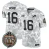 Mens Detroit Lions 2024 Salute To Service Establishment Year Patch Vapor Limited Jersey Jared Goff Jersey Army