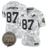 Mens Detroit Lions 2024 Salute To Service Establishment Year Patch Vapor Limited Jersey Sam Laporta Jersey Air Force