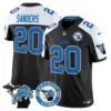 Mens Detroit Lions 2024 Vapor Limited Jersey Est 1934 Patch Barry Sanders Jersey Blue Alternate