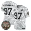 Mens Detroit Lions 2024 Salute To Service Establishment Year Patch Vapor Limited Jersey Hutchinson Jersey Air Force