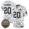 Mens Detroit Lions 2024 Salute To Service Establishment Year Patch Vapor Limited Jersey Barry Sanders Jersey Marines