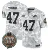 Mens Detroit Lions 2024 Salute To Service Establishment Year Patch Vapor Limited Jersey Donald Trump Jersey Army