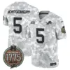 Mens Detroit Lions 2024 Salute To Service Establishment Year Patch Vapor Limited Jersey David Montgomery Jersey Army