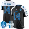Mens Detroit Lions 1946 Throwback Vapor Limited Jersey Stbrown Jersey Black Alternate