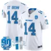 Mens Detroit Lions 1946 Throwback Vapor Limited Jersey Stbrown Jersey White