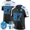 Mens Detroit Lions 1946 Throwback Vapor Limited Jersey Sam Laporta Jersey Black Alternate