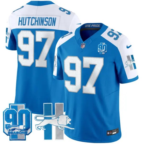 Mens Detroit Lions 1946 Throwback Vapor Limited Jersey Hutchinson Jersey Blue Alternate