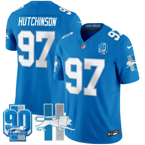 Mens Detroit Lions 1946 Throwback Vapor Limited Jersey Hutchinson Jersey Blue