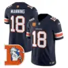 Mens Denver Broncos Throwback Vapor Limited Jersey V2 Peyton Manning Jersey Navy