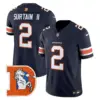Mens Denver Broncos Throwback Vapor Limited Jersey V2 Patrick Surtain II Jersey Navy