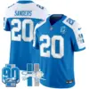 Mens Detroit Lions 1946 Throwback Vapor Limited Jersey Barry Sanders Jersey Blue Alternate