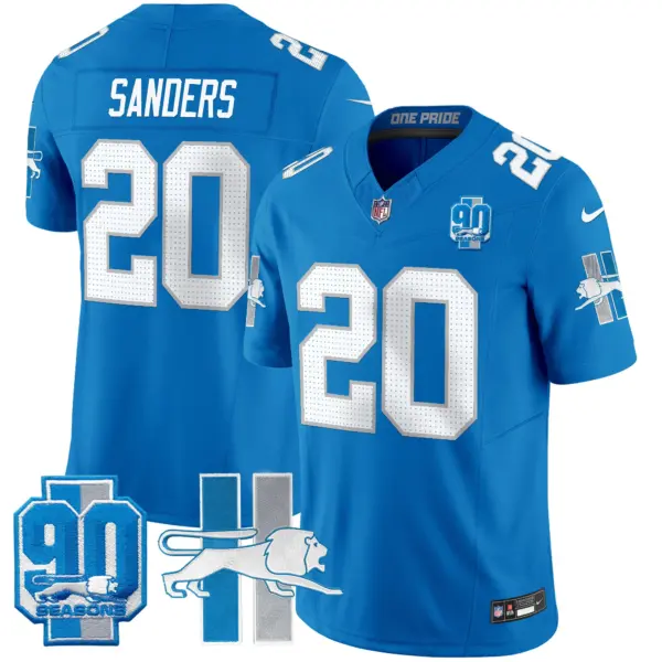 Mens Detroit Lions 1946 Throwback Vapor Limited Jersey Barry Sanders Jersey Blue