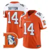 Mens Denver Broncos Throwback Vapor Limited Jersey V2 Courtland Sutton Jersey Orange Alternate