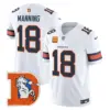 Mens Denver Broncos Throwback Vapor Limited Jersey V2 Peyton Manning Jersey White