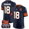 Mens Denver Broncos 3X Patch Colorado Flag Vapor Limited Jersey Peyton Manning Jersey Navy