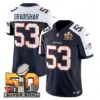 Mens Denver Broncos Super Bowl 50 Patch Vapor Limited Jersey Randy Gradishar Jersey Navy Alternate