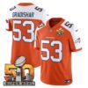 Mens Denver Broncos Super Bowl 50 Patch Vapor Limited Jersey Randy Gradishar Jersey Orange Alternate