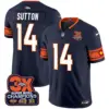 Mens Denver Broncos 3X Patch Colorado Flag Vapor Limited Jersey Javonte Williams Jersey Navy