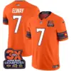 Mens Denver Broncos 3X Patch Colorado Flag Vapor Limited Jersey John Elway Jersey Orange
