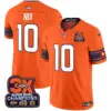 Mens Denver Broncos 3X Patch Colorado Flag Vapor Limited Jersey Bo Nix Jersey Orange