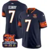 Mens Denver Broncos 3X Patch Colorado Flag Vapor Limited Jersey John Elway Jersey Navy