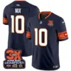 Mens Denver Broncos 3X Patch Colorado Flag Vapor Limited Jersey Bo Nix Jersey Navy